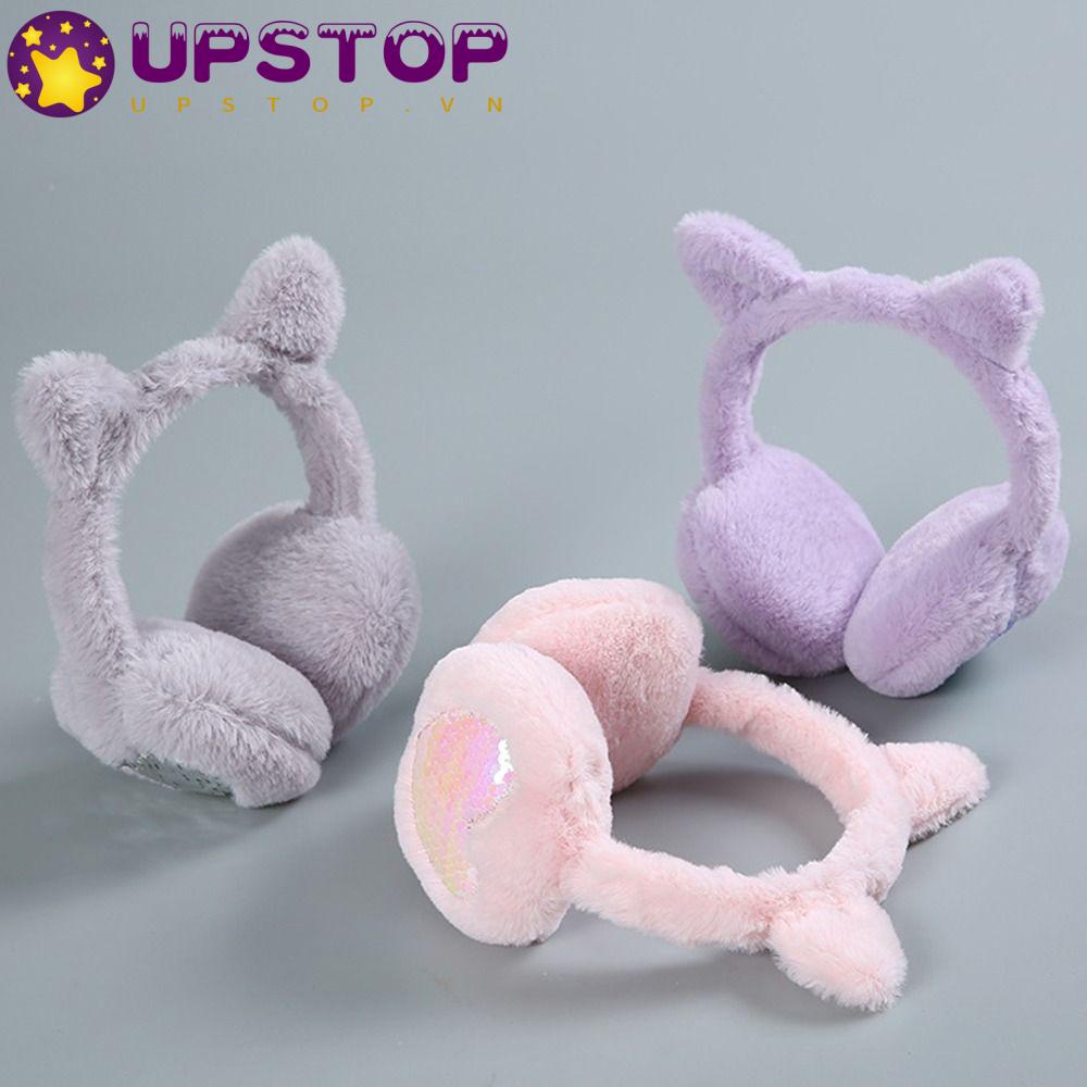 Chụp Tai Giữ Ấm Bằng Vải Lông Mềm Mại