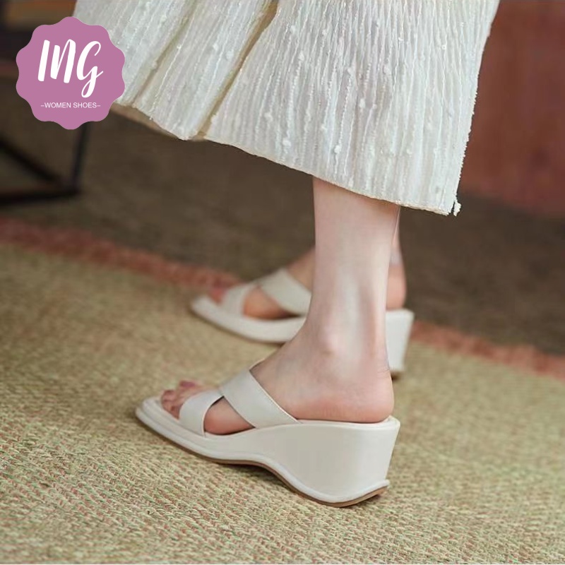 Dép Sandal Đế Xuồng Quai Chéo Thời Trang Dành Cho Nữ