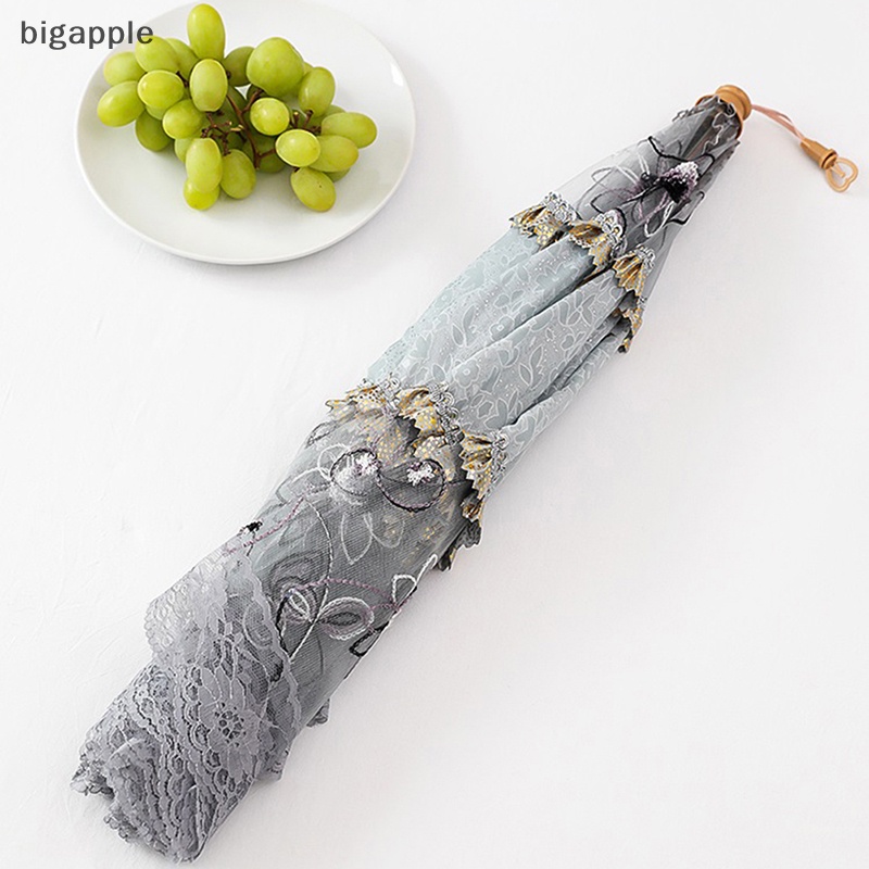 Lồng Bàn Lưới Chống Muỗi Hình Chữ Nhật / Tròn / Chữ Nhật Phối Ren Xinh Xắn Tiện Dụng