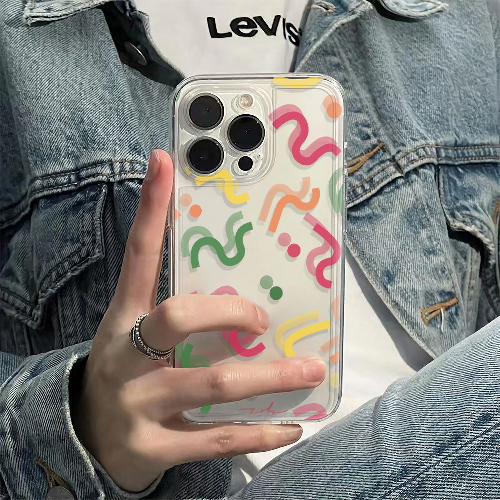 ✅Ốp Điện Thoại Mềm Chống Sốc Họa Tiết Chấm Bi 6In OXUX 13 Cho iPhone1214pro max78 plus11