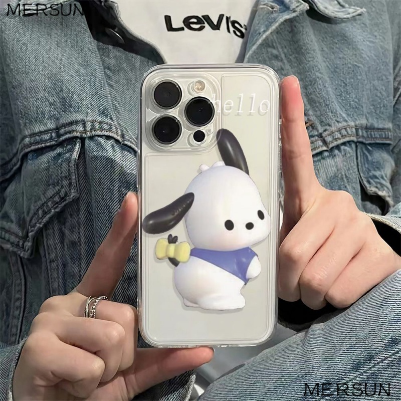 ✅Ốp Điện Thoại Mềm Chống Sốc Hình Chú Chó Pacha 6In HKT0 1314pro max7811iPhone12