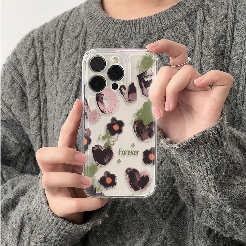 ✅Ốp Điện Thoại Mềm Chống Sốc Họa Tiết Hoa Đơn Giản Cho Iphone 14pro 78MaxPlus116Iniphone1213 7SGR