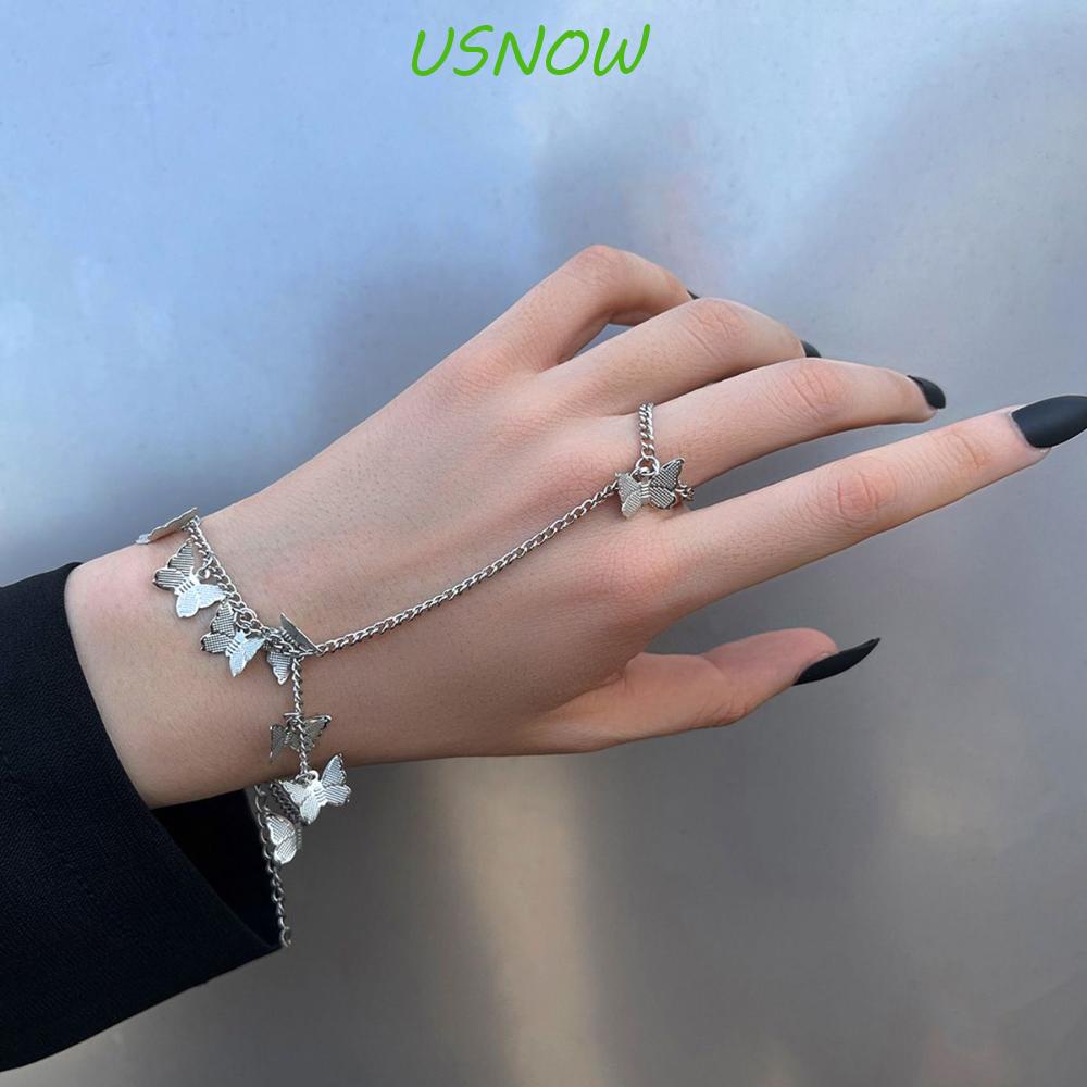 Vòng Tay Hợp Kim Mặt Hình Bướm Đơn Giản Cá Tính Cho Nữ