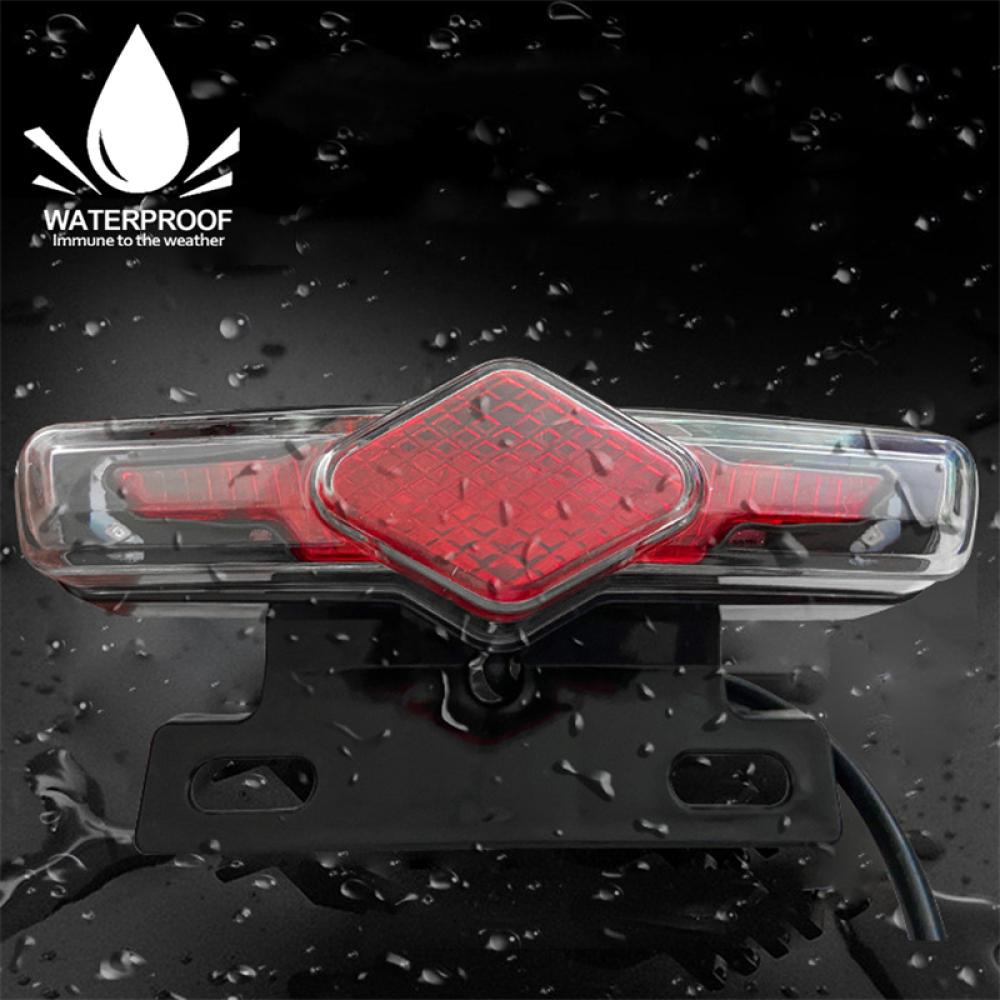 Đèn Cảnh Báo Giao Thông Gắn Đuôi Xe Đạp Điện D7U4 12V / 36V-60V