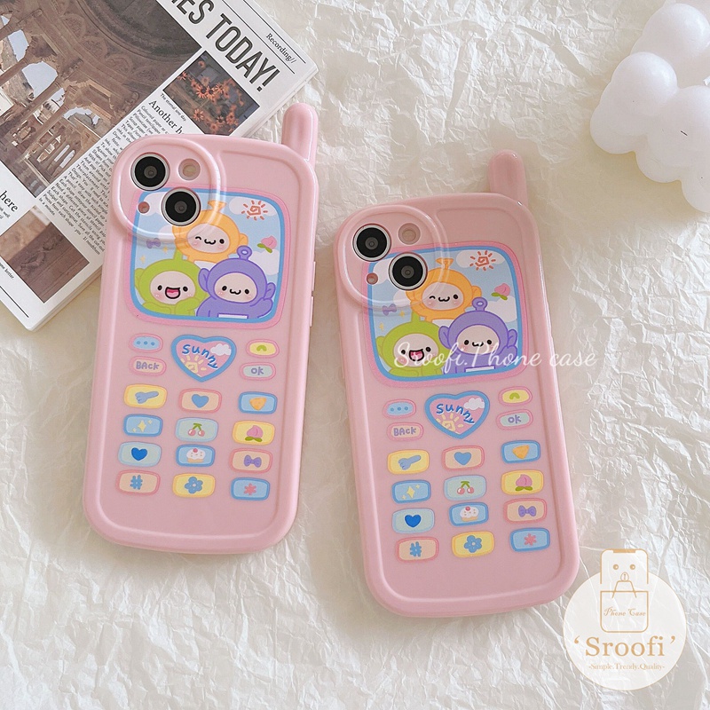 Ốp Điện Thoại Họa Tiết Teletubbies Hoạt Hình Cho iPhone 14 Plus 13 12 11 Pro Max