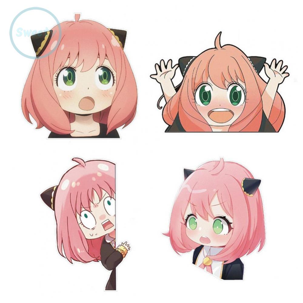 Anya Forger Sticker Hoạt Hình Dán Xe Hơi Hoặc Xe Máy Cuối Cùng Bằng vinyl