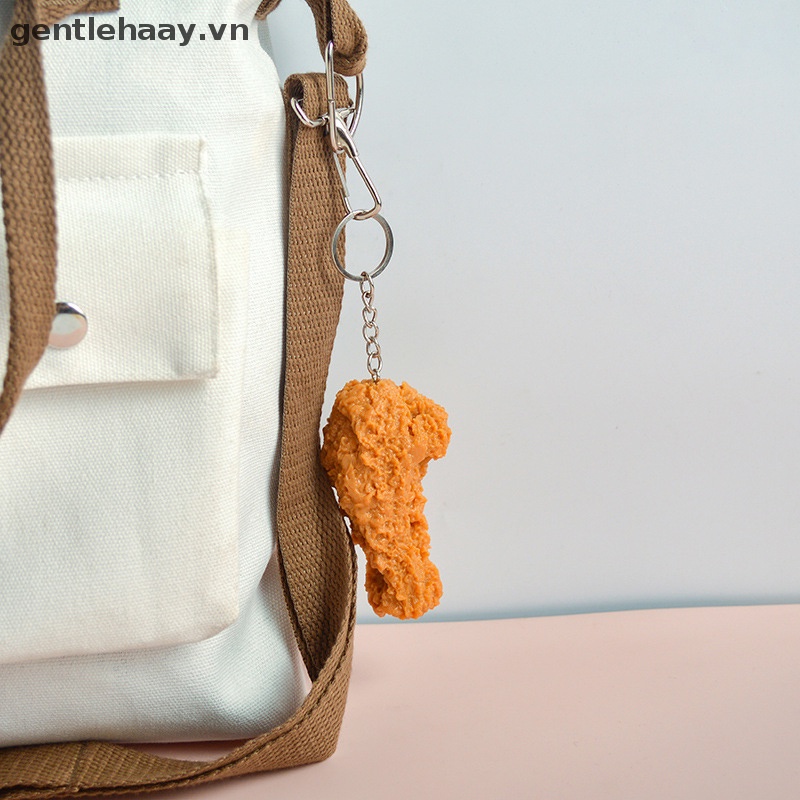 Móc Khóa Đồ Chơi Hình Đùi Gà Chiên Ngộ Nghĩnh