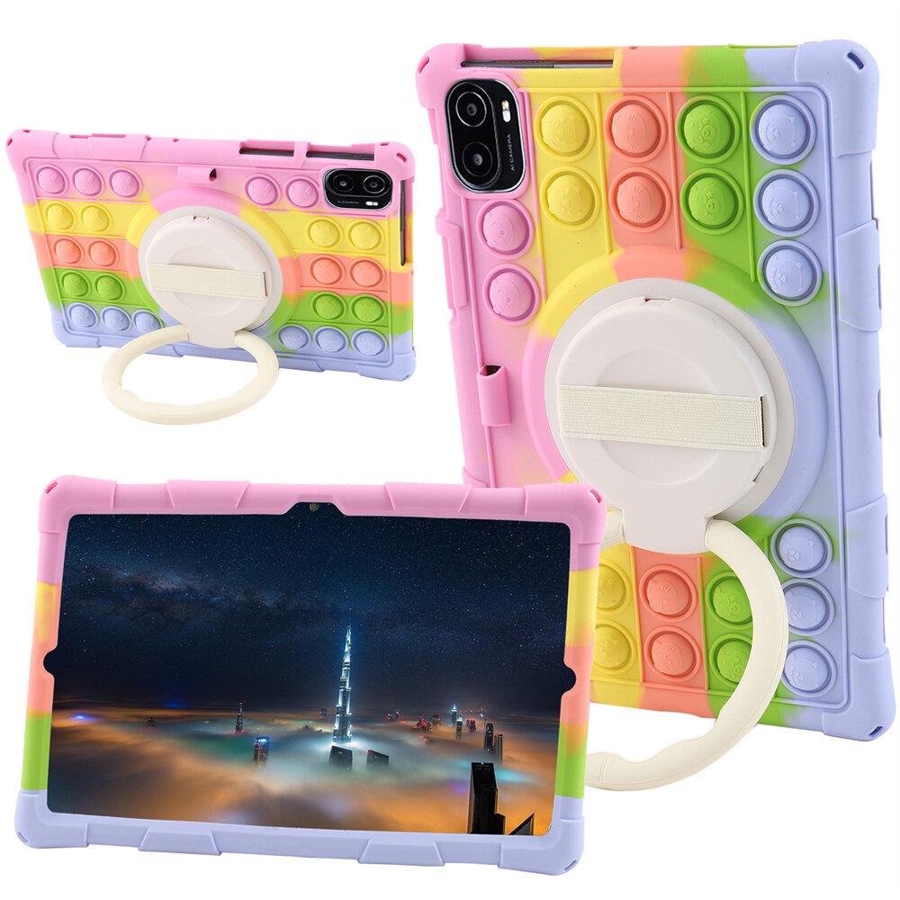 Ốp Lưng Silicone ChốNg SốC Có Dây Đeo Cổ Tay Cho Samsung Galaxy Tab S7 S8 11