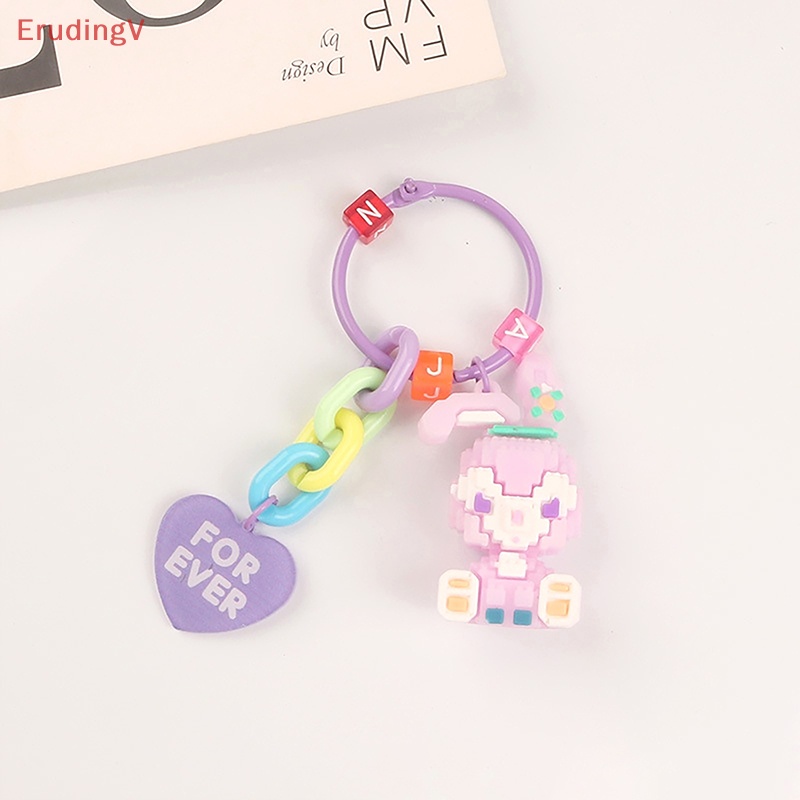 [ErudingV] Móc Khóa Khối Lập Phương StellaLou Thỏ Vịt Daisy Hoạt Hình Trang Trí Ba Lô Ô Tô [Mới]