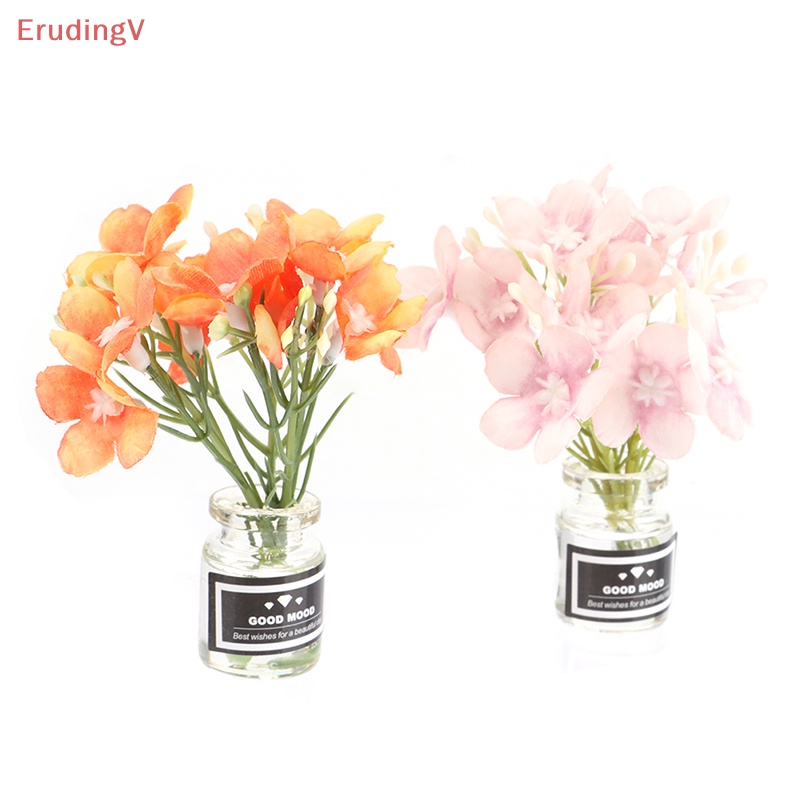 1 Bộ Chậu Hoa Dùng Trang Trí Nhà Búp Bê 1: 6