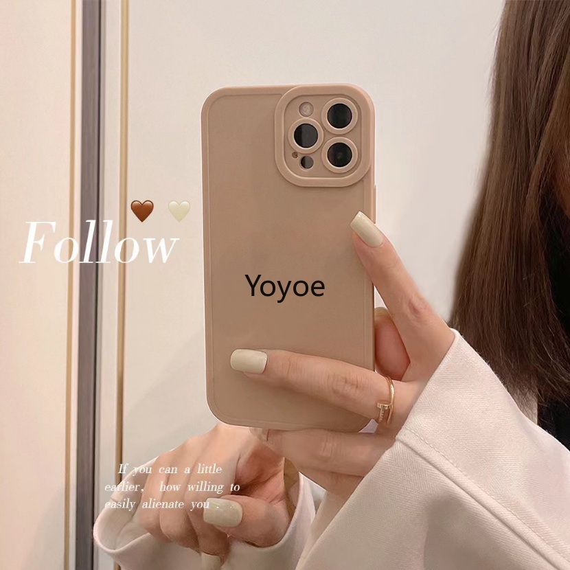 Ốp Điện Thoại Silicon Màu Trơn Chống Sốc Cho iPhone 14 Pro Max 11 12 13 Pro X XR XS Max 7 8 Plus