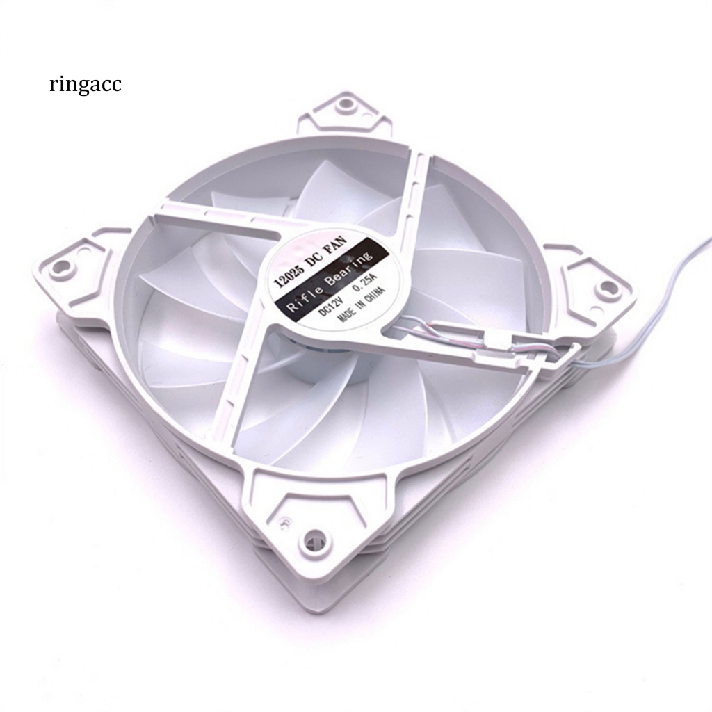 Quạt Tản Nhiệt Làm Mát CPU 12cm Hiệu Ứng Ánh Sáng Nhiều Màu Không Gây Tiếng Ồn Cho Văn Phòng