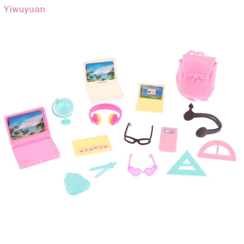Bộ 14 Mô Hình Đồ Nội Thất Mini Tỉ Lệ 1: 12 Trang Trí Nhà Búp Bê Mới
