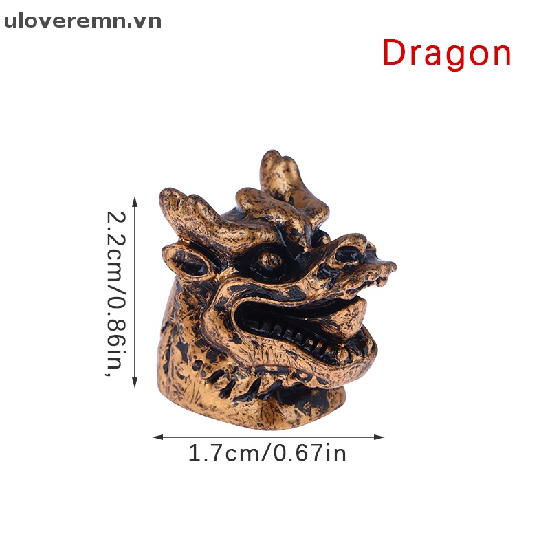 1 Đồ trang trí Đầu Động Vật Bằng Đồng Tỉ Lệ 1: 12 Dùng Trang Trí Tiểu Cảnh