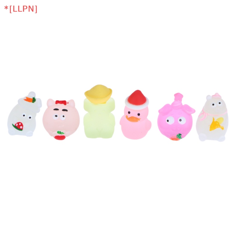 Set 10 Phụ Kiện Làm Trang Sức DIY Hình Động Vật Hoạt Hình Phát Sáng Đáng Yêu