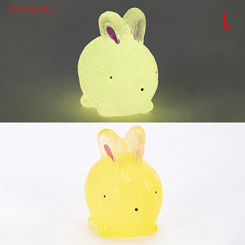 1 Mô Hình Thỏ Dạ Quang Dễ Thương Dùng Trang Trí Tiểu Cảnh