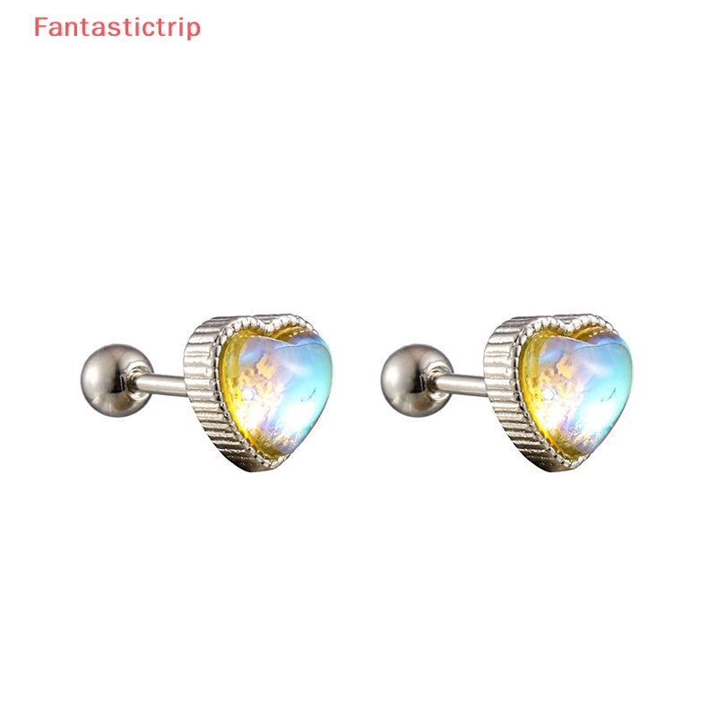 1 Đôi Khuyên Tai Hình Trái Tim Thời Trang Dành Cho Nữ