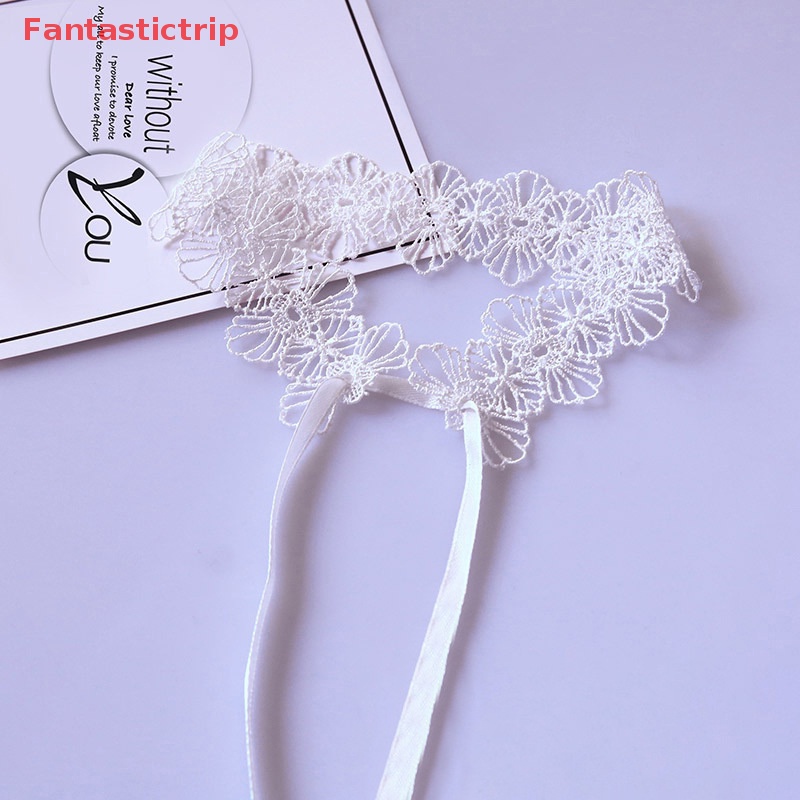 [Fantastictrip] Vòng Cổ Choker Ren Dễ Điều Chỉnh Phong Cách Gothic Ngọt Ngào Đáng Yêu Có Thể Tháo Rời Trang Sức Tiệc Cosplay Cho Nữ