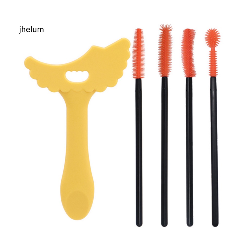 Set 4 Mascara Chuốt Mi Chống Trượt Kèm Cọ Vẽ Tiện Dụng Cho Người Mới Bắt Đầu