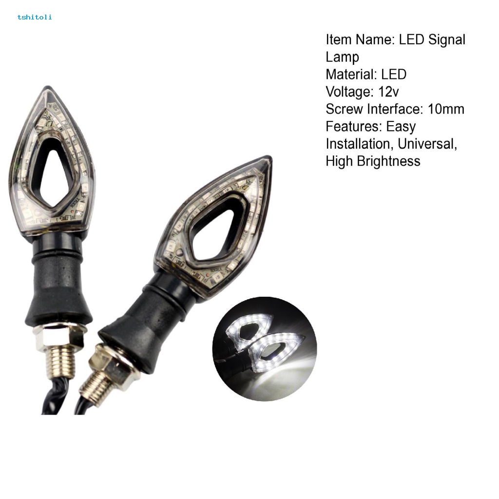 1 Cặp Đèn Tín Hiệu Xi Nhan Hình Trái Tim Cho Xe Máy