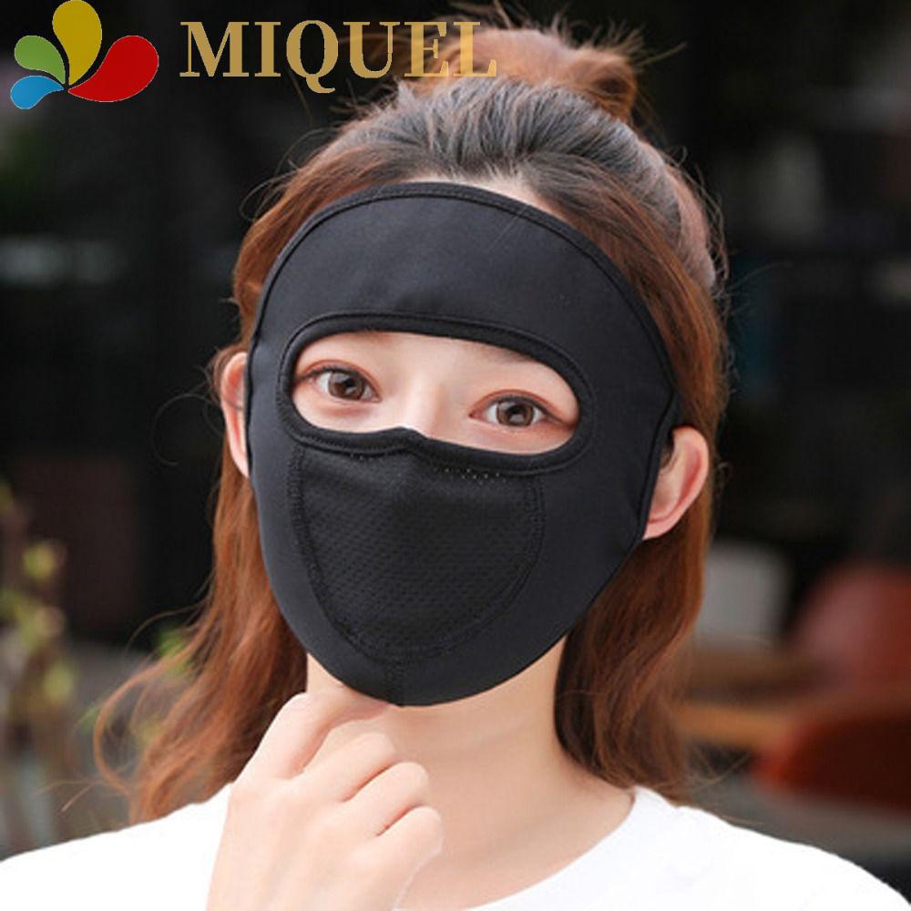 Khẩu Trang Chống Nắng Bằng Lụa Lạnh Phối Lưới Màu Sắc Đơn Giản