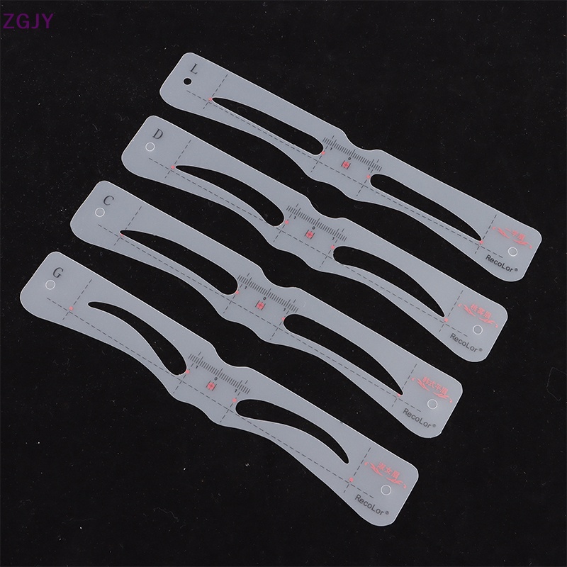 Set 12 Khuôn Hỗ Trợ Kẻ Lông Mày Tiện Dụng Chất Lượng Cao