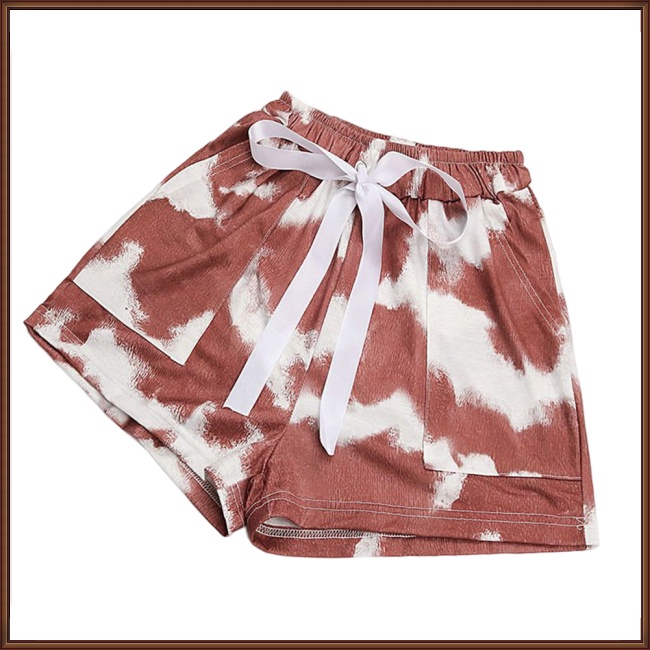 Quần Short 35% Cotton Ống Rộng Nhuộm Màu Thời Trang Mùa Hè Hàng Mới Dành Cho Bạn Nữ 65%