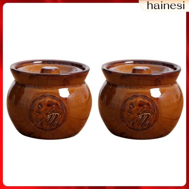 Set 2 Cốc Sứ Có Nắp Chống Thấm Nước Tiện Dụng Cho Nhà Bếp