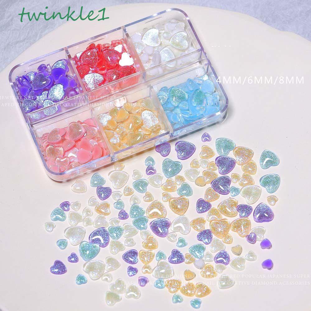 Phụ Kiện Trang Trí Móng Tay Hình Trái Tim Đính Đá Mắt Mèo Lấp Lánh|Decal Dán Trang Trí Thủ Công|Bộ Dụng Cụ Làm Móng Nghệ Thuật|Phụ Kiện Trang Trí Móng Tay Xinh Xắn