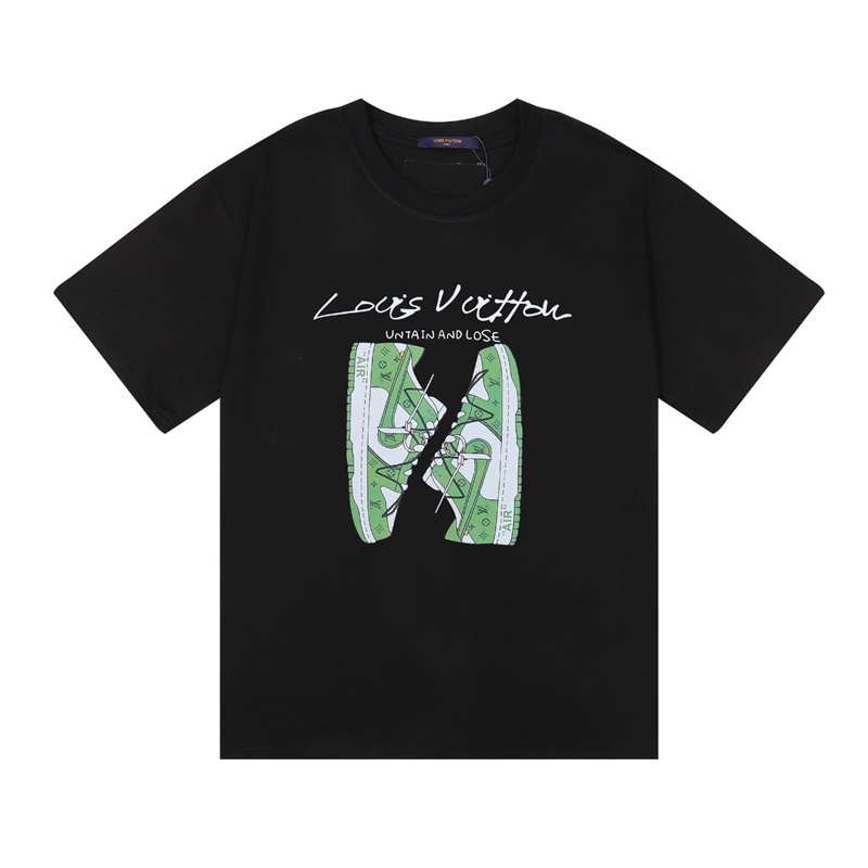 L &amp; V 88- Áo Thun Bóng Rổ Da Tay Ngắn In Logo Thỏ Phun Kỹ Thuật Số Phiên Bản Giới Hạn Cho Nam Và Nữ