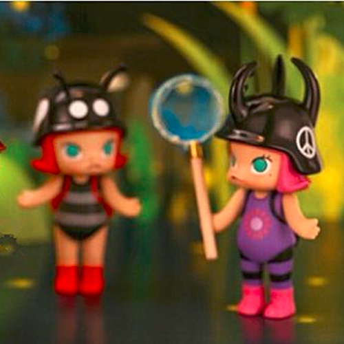 ★Hgtoys★ Búp Bê Popmart MOLLY Côn Trùng Bí Ẩn Trang Trí