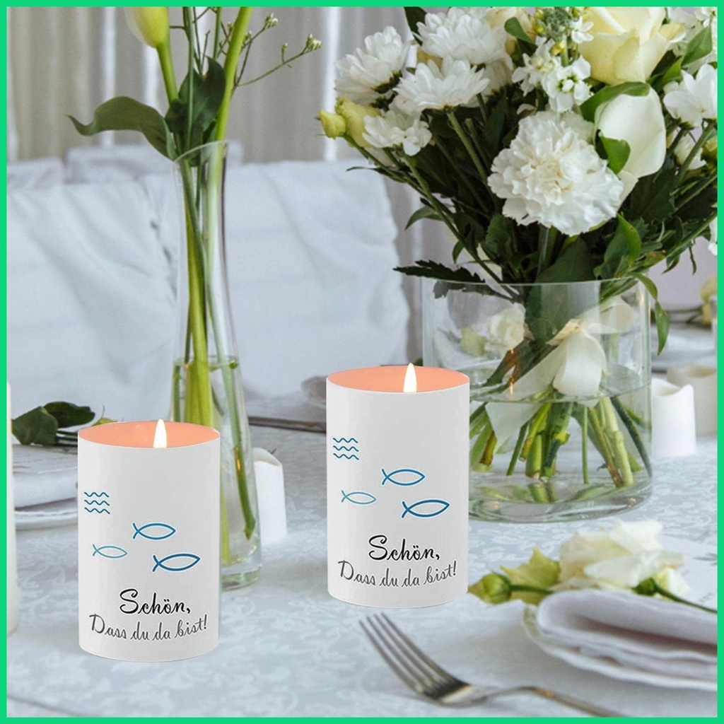 Set 8 Giá Đỡ Nến Hình Cá Trang Trí Bàn Tiệc Cưới