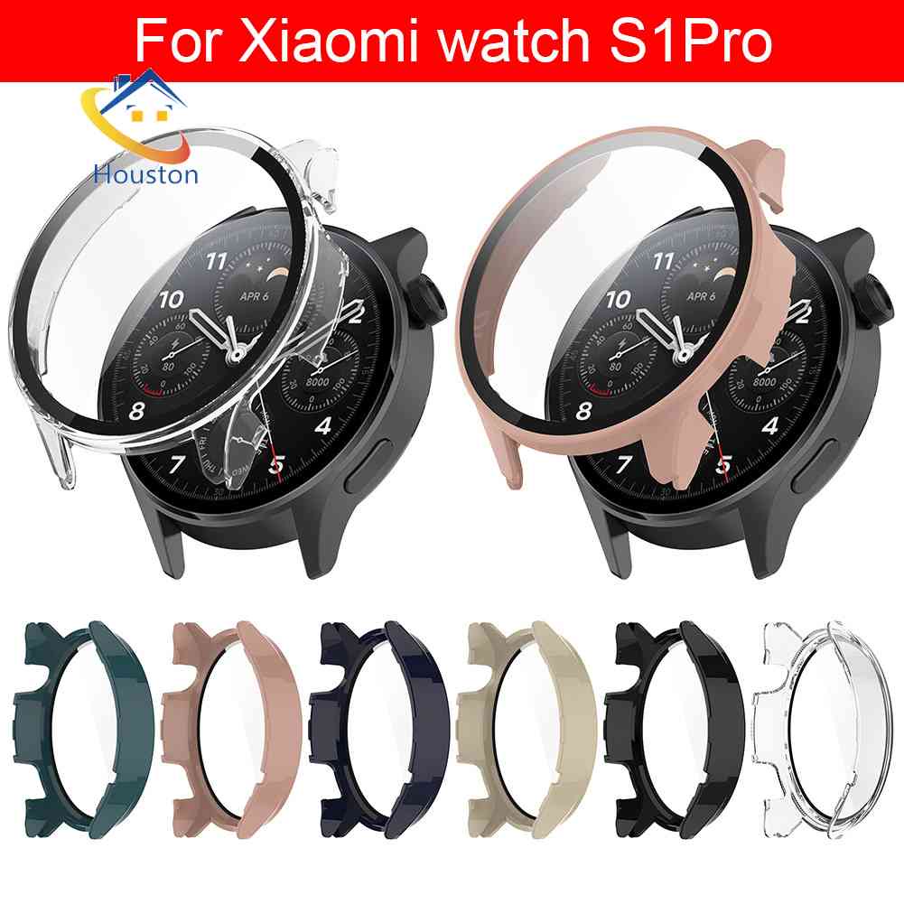 Kính Cường Lực + Khung Bảo Vệ Chống Va Đập Cho Đồng Hồ Thông Minh XiaoMi S1 Pro / S1 Pro