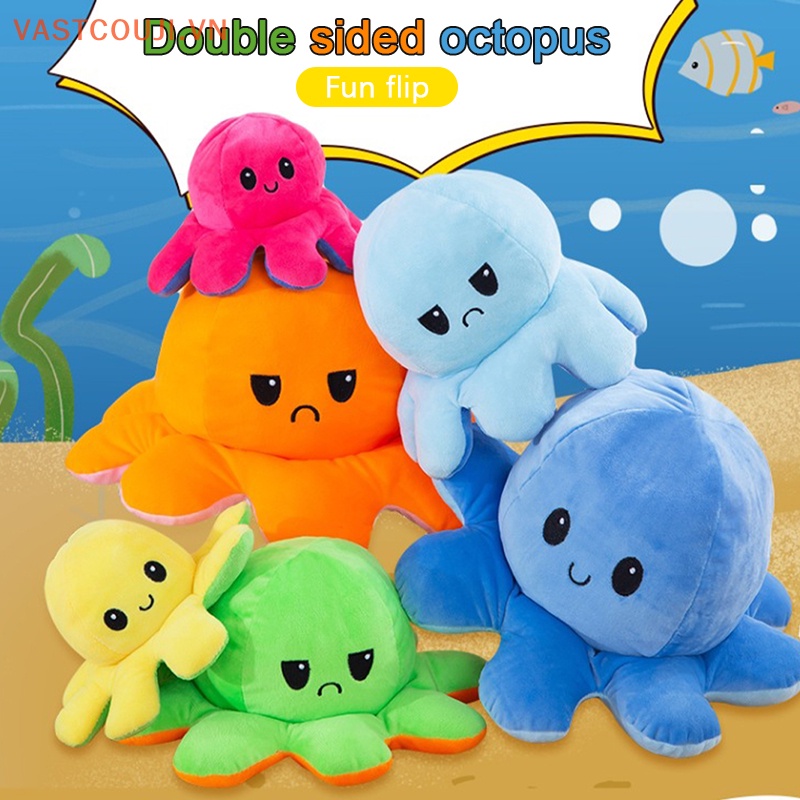 Tượng Bạch Tuộc Hai Mặt Dễ Thương Dùng Làm Quà Tặng Sinh Nhật