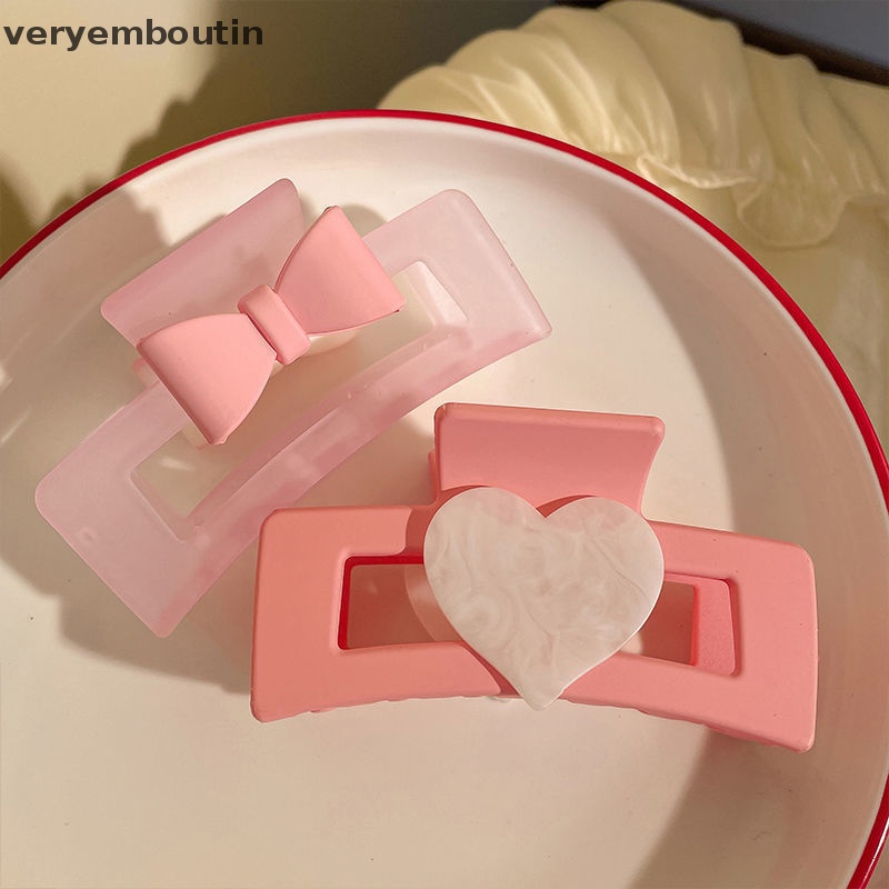 Kẹp Tóc Hình Trái Tim / Cá Mập Cỡ Lớn Dễ Thương Thời Trang Cho Nữ