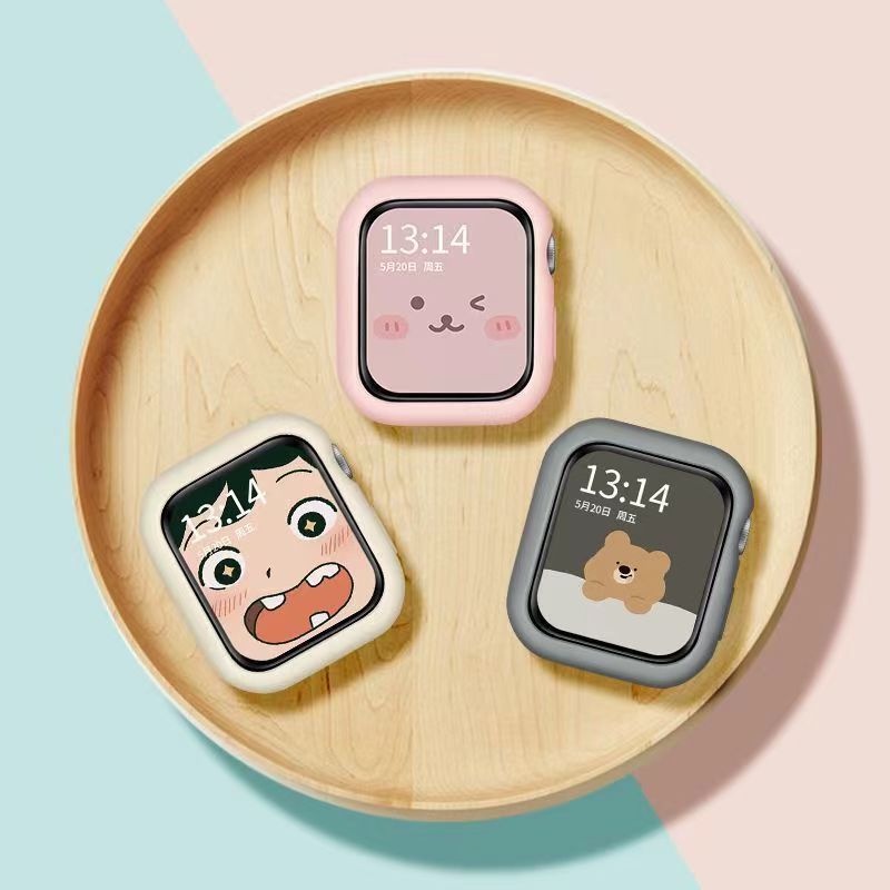 Ốp silicone Mềm Màu Kẹo Cho Apple i-Watch 38MM 45MM 41mm 40MM 44MM 49MM 8 7 6 Se 5 4 8Ultra 45MM