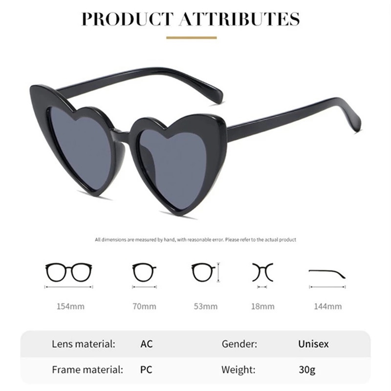 Kính Mát Hình Trái Tim Thời Trang Nữ