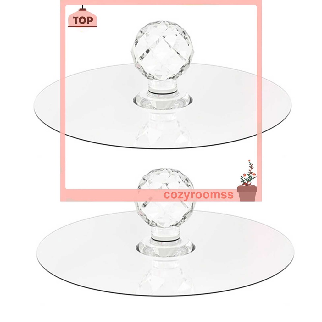 Set 2 Tay Nắm Cửa Trong Suốt Đính Pha Lê