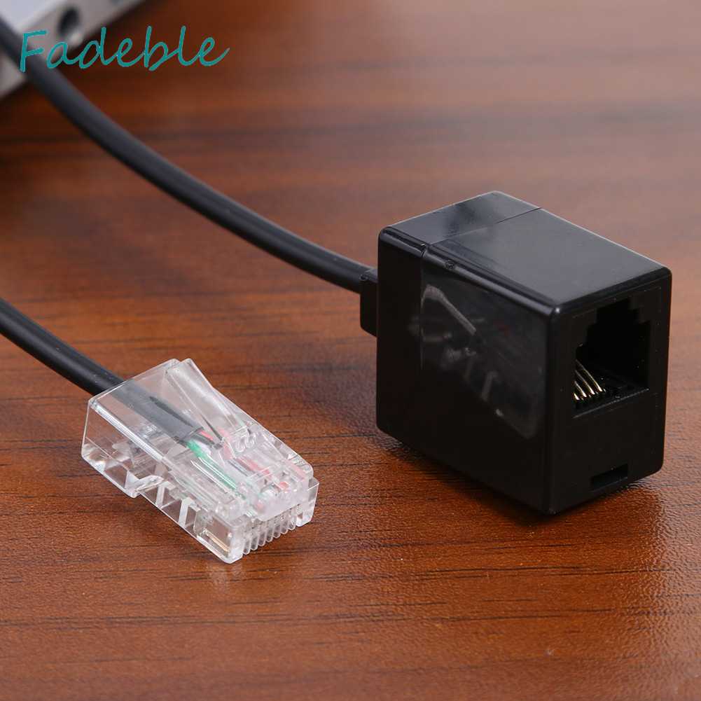 Cáp ChuyểN ĐổI Âm Thanh RJ45 8P8C ĐầU CắM Sang Lỗ CắM RJ11 6P4