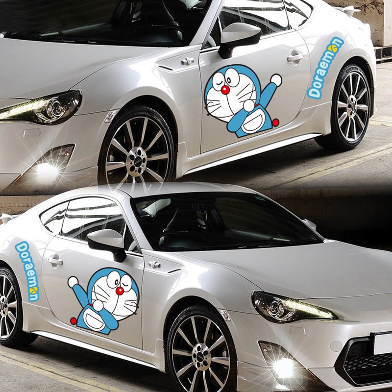 Miếng Dán Trang Trí Xe Hơi Hình Doraemon Sáng Tạo