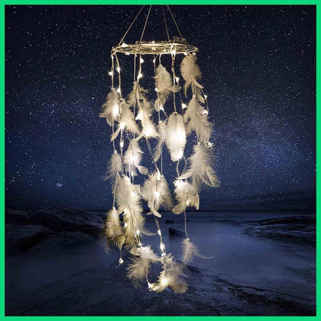 Set 10 Vòng Kim Loại Tròn Gắn Lưới Bắt Giấc Mơ