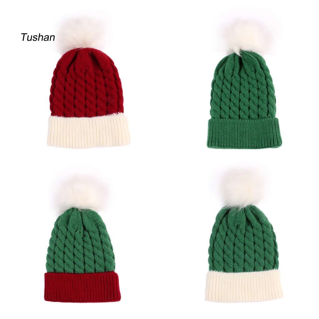 Mũ Len Đính Quả Bông Nhiều Màu Sắc Dành Cho Trẻ Em 6 Tháng-2 Tuổi
