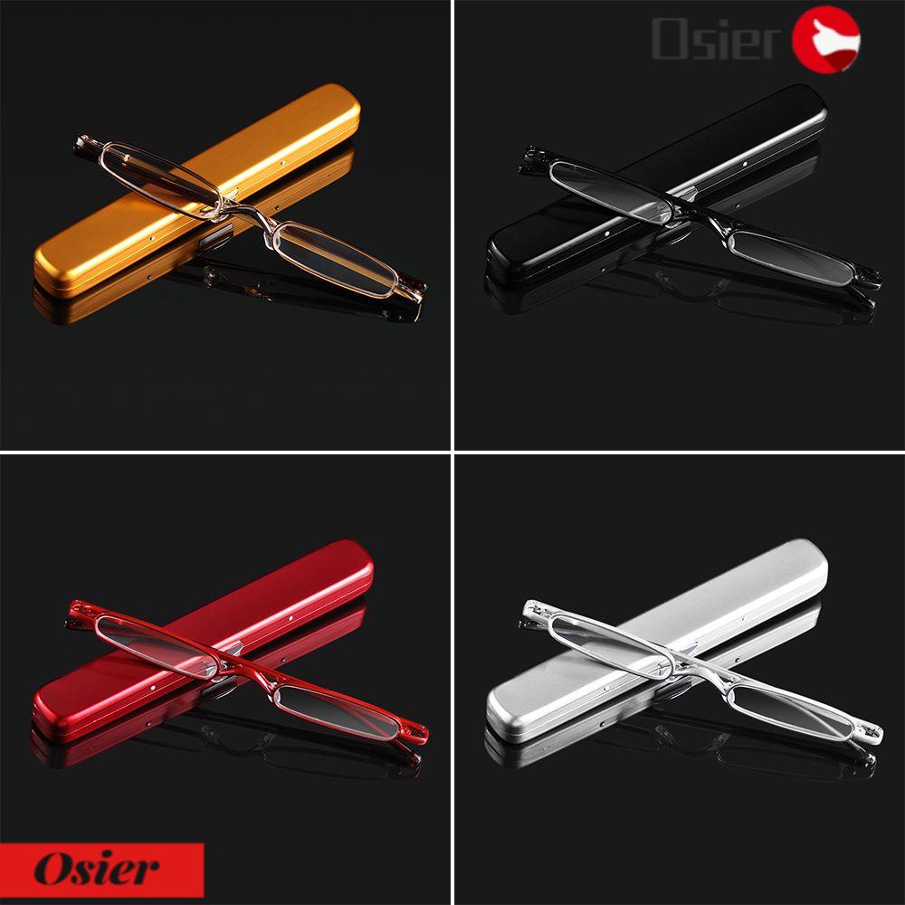 Kính Đọc Sách Mini OSIER1 + 1.0~4.0 Gọng Kim Loại Chống Ánh Sáng Xanh