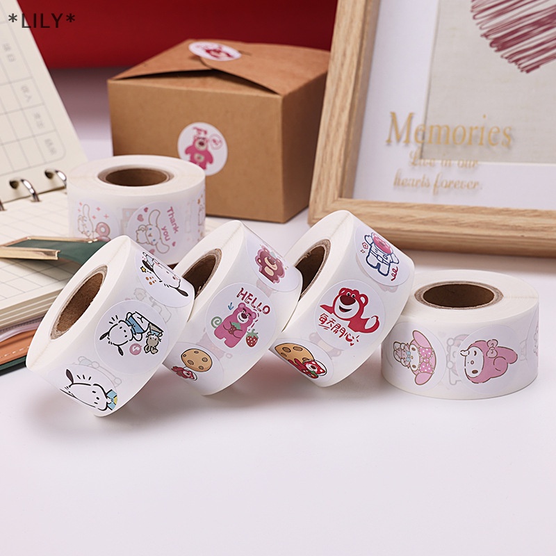 Dán 500 Lily/Khối lượng dán phim hoạt hình dễ thương KT Mèo Sao pacha chó kulomi hoạt hình dán trang trí Kawaii uuu