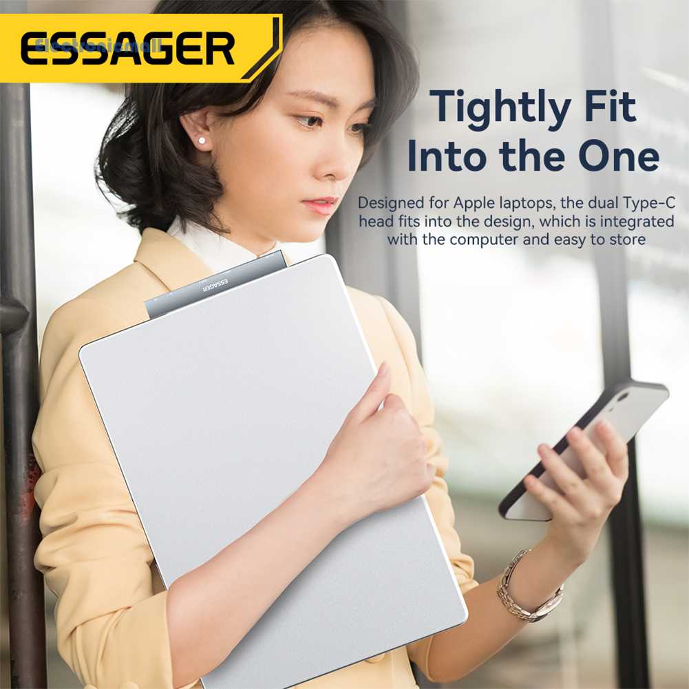 Bộ Chia Cổng USB Type C 5 Trong 1 Tốc Độ Cao Có Khe Đọc Thẻ SD TF ElectronicMall01.vn