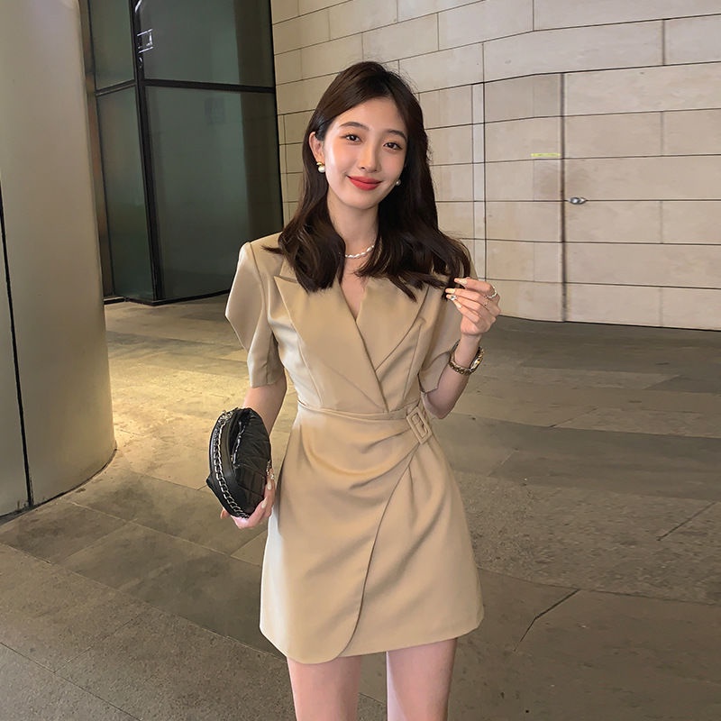 [Đầm Ôm Eo Nhỏ Nhắn Phong Cách Pháp Thời Trang Mùa Hè Mới Cao Cấp Cho Nữ