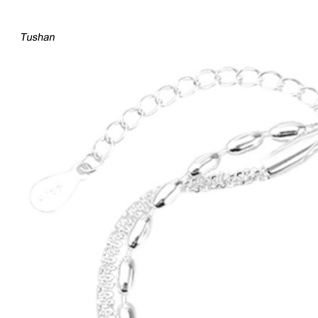 Vòng Tay Hai Lớp Đính Đá Có Thể Điều Chỉnh Phong Cách Hàn Quốc