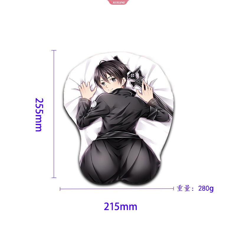Miếng Lót Chuột Silicone 3D Hình Anime Klee Genshin Chống Va Đập