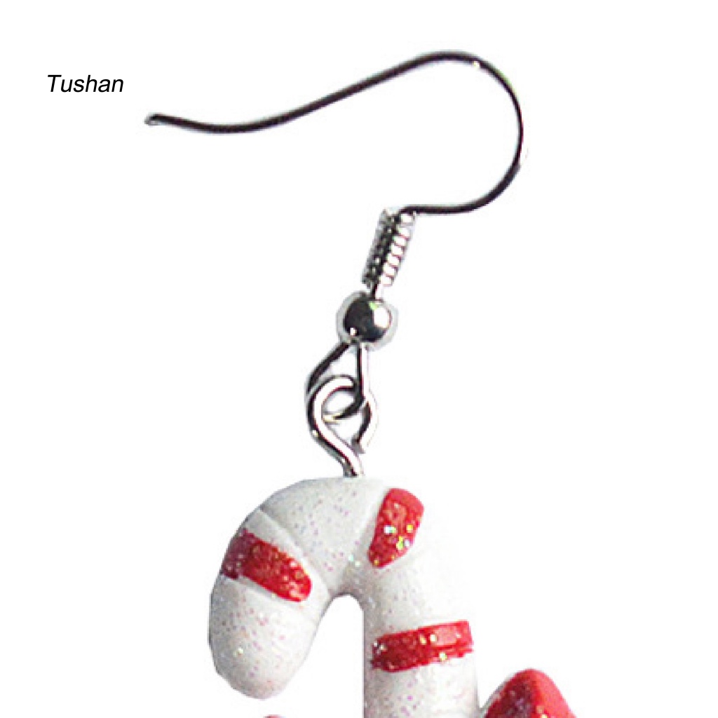 1 Cặp Bông Tai Móc Treo Hình Ông Già Noel Hoạt Hình Dễ Thương Cho Nữ