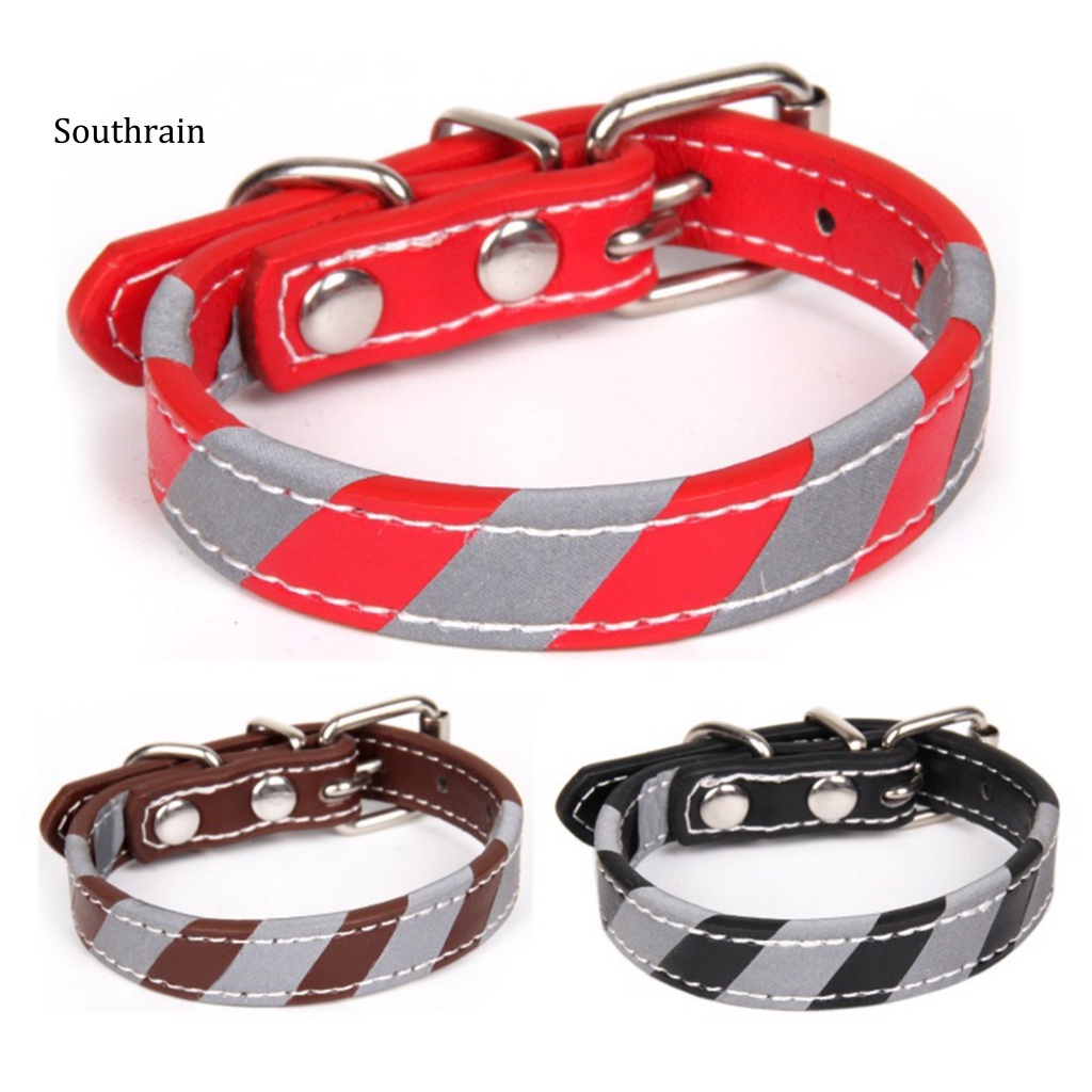 Vòng Cổ Năm Lỗ Khóa Dây Phản Quang Cho Thú Cưng